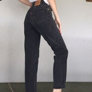Vintage Faded Black Levi’s Jeans